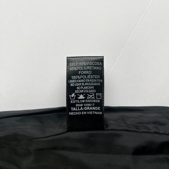 Shinestar Black Faux Leather Mini Skirt | Size Large | NWT - Picture 3 of 6